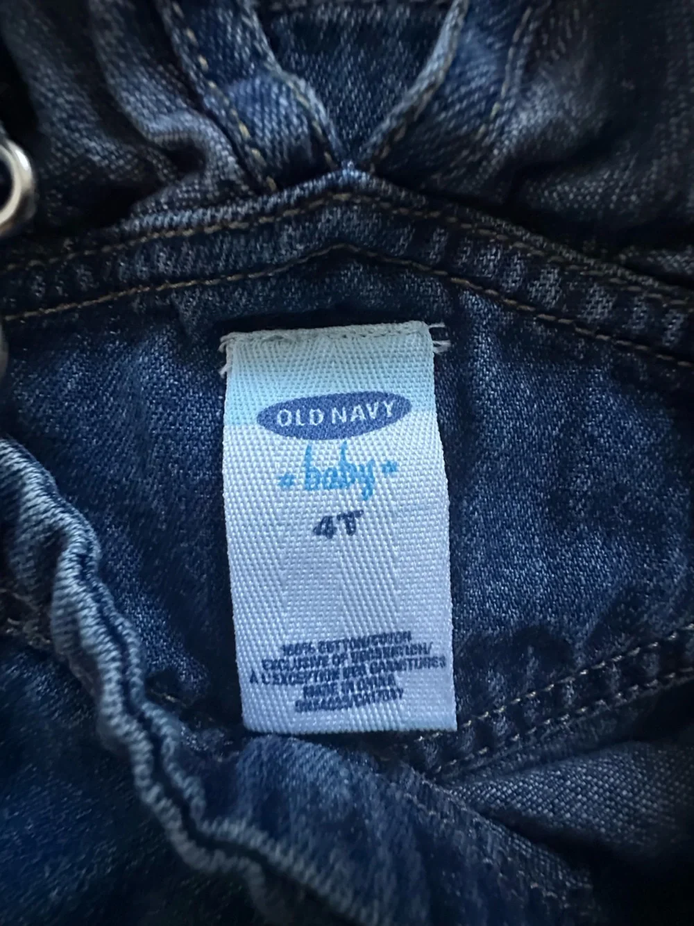 Old Navy Vintage Denim Overall Jumper Dress for Kids - Blue